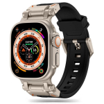 apyrankė skirta Apple Watch 4 / 5 / 6 / 7 / 8 / 9 / SE / Ultra 1 / 2&ldquo; (42/44/45/49 mm) - juoda ir titano