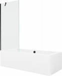 Vonia Mexen Cube su apdaila ir stiklo sienele, 170x80 cm + 80 cm