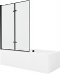 Vonia Mexen Cube su apdaila ir stiklo sienele, 170x80 cm + 120 cm (II)