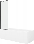 Vonia Mexen Cubik su apdaila ir stiklo sienele, 170x70 cm + 60 cm