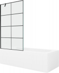 Vonia Mexen Vega su apdaila ir stiklo sienele, 170x70 cm + 100 cm