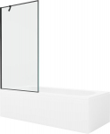 Vonia Mexen Vega su apdaila ir stiklo sienele, 180x80 cm + 90 cm