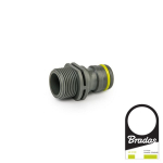 Adapteris su i&scaron;oriniu sriegiu 3/4" Bradas LIME LINE POWER JET