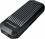I&scaron;orinio kietojo disko dėklas Graugear G-m202-ac-10g I&scaron;orinė M.2 Ssd Dėžutė, Usb-c, Juoda