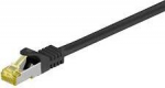 Cat 7 S/ftp tinklo kabelis, 500mhz, juodas, 2m