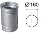 Dūmtraukio vamzdis. L-250 mm. D-160 mm.
