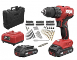 Akumuliatorinis suktuvas Skil 20v su smūgiu ir 100 priedų