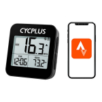 Dviračio GPS kompiuteris - CYCPLUS - G1 - Atsparus vandeniui IPX6 - Greitis, Atstumas, Laikas