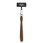 Audi uniwersalna smycz do telefonu 28cm 10mm Leather brązowy|brown AU-HSLSL-GT|D1-BN