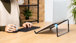 Palaikymas ne&scaron;iojamajam kompiuteriui - R-Go - Plienas - Vėdinamas - Suderinamas su MacBook ir Dell - Juodas plienas