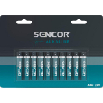 &Scaron;arminės baterijos AAA 1.5V Sencor, 10 vnt.