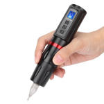 Rotary Tattoo Machine Pen Wireless USB įkraunamas aliuminio lydinio tatuiruočių aparatas PenBlack Red