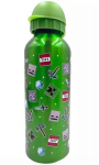 Aliuminio vandens butelis Minecraft, 500 ml, žalias