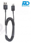 Md Blue krovimo laidas USB-USBC 1m, juodas