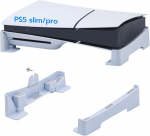Žaidimų konsolė Horizontalus PS5 Slim/Pro stovas, lengvai i&scaron;sklaido &scaron;ilumą, baltas