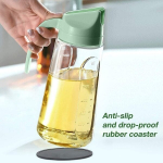 Virtuvės įrankiai-Automatinis Flip Cap Oil Dispenser Butelis - 25oz Stiklas alyvuogių aliejui, actui, sojų padažui | Būtina turėti virtuvę