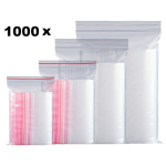 Užspaudžiami mai&scaron;eliai Zip-Lock, 70x100mm, 1000vnt.