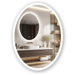 Veidrodis Rea Led Wwa 60X80Cm Chrome