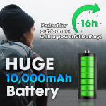 Zte Mu5120 - galingiausias ne&scaron;iojamas 5g Wifi vie&scaron;osios interneto prieigos ta&scaron;kas, didžiulė 10000 Mah baterija, 18 W atvirk&scaron;tinis įkrovimas, Nfc, 2,4 colio jutiklinis ekranas, jungia 64 įrenginius - atrakintas Sim lizdas