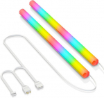 Yunseity Argb vandens au&scaron;inimo vamzdelis 5v 3 kontaktų 4 kontaktų Rgb Led Aio vamzdelio mova 360&deg; panoraminis vandens au&scaron;inimo vamzdelis su &scaron;velnia &scaron;viesa, skirtas Asus Msi pagrindinėms plok&scaron;tėms
