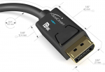 Displayport 1.4 Kabelis 8k 60hz, 4k 120hz, Hdr10, 2m