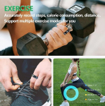I&scaron;manusis žiedas Touch Fitness Ring Tracker I&scaron;manieji žiedai vyrams moterims Ip68 atsparus vandeniui Android Ios Fitness žiedas su miego stebėjimo funkcija &Scaron;irdies ritmo monitorius Miego stebėjimo prietaisas Aktyvumo stebėjimo prietaisas Žingsniamati ...