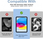 Samokor 2 vnt. ekrano apsaugų rinkinys, skirtas Ipad (a16) 11-osios/10-osios kartos, Ipad 11 colių 2025/ipad 10,9 colių 2022, 9h kietumas, atsparus įbrėžimams, Hd skaidrumas, be burbuliukų, grūdinto stiklo ekrano apsauga