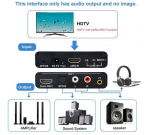 F.qyning earc į rca+spdif+hdmi audio konverteris, 24bit/192khz audio atrankos dažnis, arc audio grąžinimas, hd 7.1 kanalai, 3.5 mm audio konverteris, palaiko earc & arc įvestis