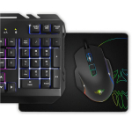 Spirit of gamer pro-mkh5 žaidimų 4-in-1 rinkinys - žaidimų klaviatūra rgb azerty anti-ghosting/žaidimų pelė 7 mygtukai rgb 6400 dpi/rgb/neslystantis padėklas/pc ps4 ps5 xbox one mac