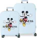 Disney Mickey Happiness reguliuojamas, turkio spalvos, lagaminų rinkinys