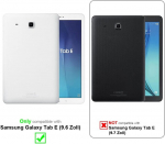 Cadorabo Tabletės grūdintas stiklas, apsauginė plėvelė, skirta Samsung Galaxy Tab E (9.6 colio) - itin skaidri, tinkanti dėklams - grūdinto stiklo ekrano apsauginė plėvelė, 9h kietumas, atspari įbrėžimams