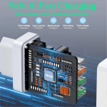 Įkroviklio maitinimo &scaron;altinis greitasis įkroviklis 36 W pd & qc3.0 usb c kelių tipų c įkrovimo ki&scaron;tukinis lizdas greitasis įkroviklis 4 prievadų adapteris universalus, skirtas iphone samsung huawei xiaomi htc lg motorola honor ipad ir kt.