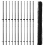 Tvoros stulpeliai 22 vnt. U-formos Pilki 160 cm Plienas,Hexagon tvora Pilka 1.6x100 m Plienas