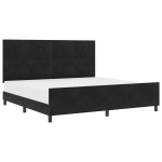 Lovos rėmas Juodas 200x200 cm Aksomas