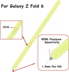 Galaxy Z Fold 6 S Pen pakaitinis ra&scaron;iklis, skirtas Samsung Galaxy Z Fold 6, S Pen Fold Edition, skirtas Galaxy Z Fold 6, su keičiamais antgaliais / ra&scaron;ikliu (žalias)