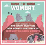 Exploding Kittens, Hand-to-hand Wombat, vakarėlių žaidimas, 3-6 žaidėjai, nuo 7+ metų, 15 minučių, vokiečių kalba