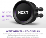 Nzxt Kraken Elite 240 - rl-kn24e-b1 - 240 mm aio cpu vandens au&scaron;inimas - 2.36 colio lcd ekranas 640 x 640 - 2 x 120 mm pwm ventiliatoriai - at&scaron;akinis kabelis lengvam montavimui - juodas