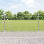 Euro Tvoros su 7 flanguotais stulpais 1.2x10 m Cinkuotas Plienas