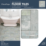 Floorpops Fp3290 Boardwalk pilnai klijuojamos grindų plytelės, pilkos, 152.4 cm ilgio x 60.96 cm pločio x 0.2 cm storio