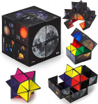 Star Magic Cube 2 in 1 - magi&scaron;ki star cubes su žvaigždėtu dangumi, 3d dėlionės kubas, dekompresinis žaislas vaikams ir suaugusiems