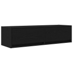 TV spintelė Juoda Ąžuolas 100x31x25,5 cm Dirbtinė mediena