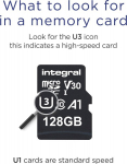 Integral 128gb Premium High Speed Micro Sd (microsdxc) atminties kortelė iki 100mb/s V30 Uhs-i U3