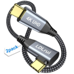 Trumpas usb c&ndash;usb-c kabelis stačiu kampu usb 3.2 gen 2x2 20 gbps duomenų perdavimas 4k@60hz 100w pd greito įkrovimo kabelis, skirtas samsung t7/t9 ssd, iphone 16/15, type c ne&scaron;iojamiems monitoriams