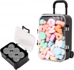Reise Geschenk mini lagaminas su lai&scaron;ko dekoracija, piniginė dovana kelionei, atostogų kasa, mažas lagaminas, piniginė lagaminas Makaron stiliaus kaip piniginė dovana taupyklė kelioninis lagaminas atostogoms, kelionės kasa dovanojimui