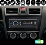 M.i.c. D3307: Dab+ automobilinis radijas su Bluetooth muzikos laisvų rankų įranga I Fm radijas I 1a i&scaron;maniojo telefono įkrovimo funkcija I Microsd Usb Aux In (ipod) I Integruotas mikrofonas I Vairo nuotolinio valdymo pultas I 1