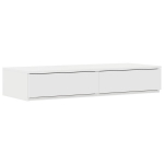 Lovos stalčiai Balti 80x36,5x16,5 cm Inžinerinė mediena