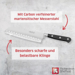 Richardson Sheffield 17.5 cm Sabatier Trompette Santoku peilis, sidabrinis