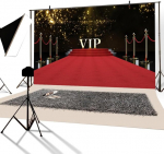 Yongfoto vinilo fotografijos fonas Vip scena raudonas kilimas auksiniai blizgučiai ta&scaron;kai gimtadienio vestuvių renginio fonas vakarėlio dekoravimui portretų fotostudijos rekvizitai 3 x 2 m