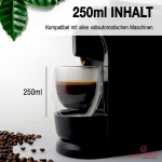 Spar-home&reg; dvigubo stiklo kavos puodeliai 250 ml, 2 vnt. rinkinys - latte macchiato stiklinės, espreso puodeliai, storo stiklo kapučino, espreso, arbatos stiklinės, termopuodeliai, stiklinis puodelis (2, 250 ml)