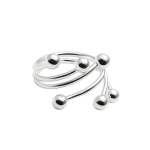 Sidabrinis žiedas Spiralis R0510